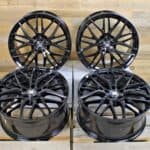 18 Zoll Felgen Damina DM08 schwarz für Seat Leon 1P 5F KL Ateca 5FP Cupra hybrid 2