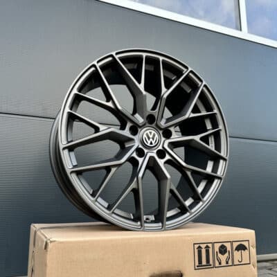 4x 19 Zoll Felgen DM20 grau matt für VW Golf 7 8 GTI GTD GTE eGolf R-Line 7R 8R